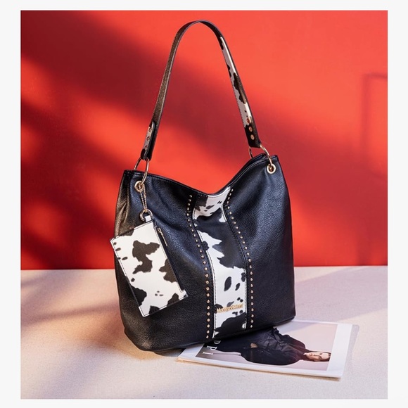 🆕 Montana West Hobo Bag for Ladies Shoulder Handbags with Back Pocket - Picture 2 of 6